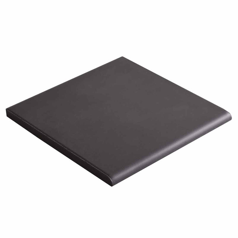 Image of RE Black Vitrified tile 14.8x14.8cm by Dorset Woolliscroft-Vitrified ceramic-Original Style-Tile.co.uk