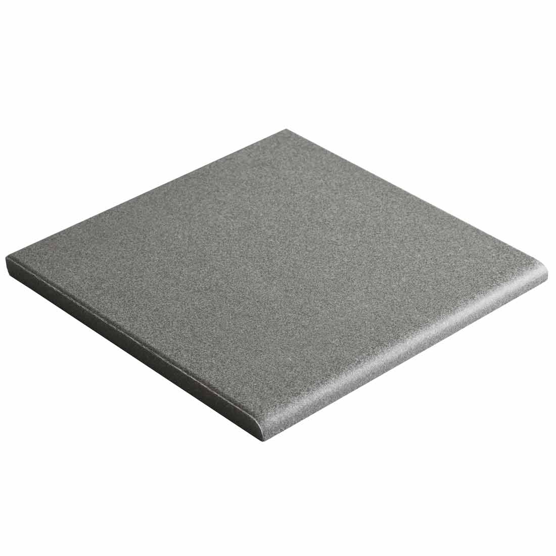 Image of RE Dark Grey Vitrified tile 14.8x14.8cm by Dorset Woolliscroft-Vitrified ceramic-Original Style-Tile.co.uk