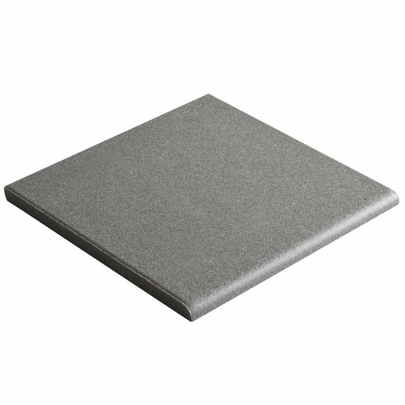 Image of RE Dark Grey Vitrified tile 14.8x14.8cm by Dorset Woolliscroft-Vitrified ceramic-Original Style-Tile.co.uk