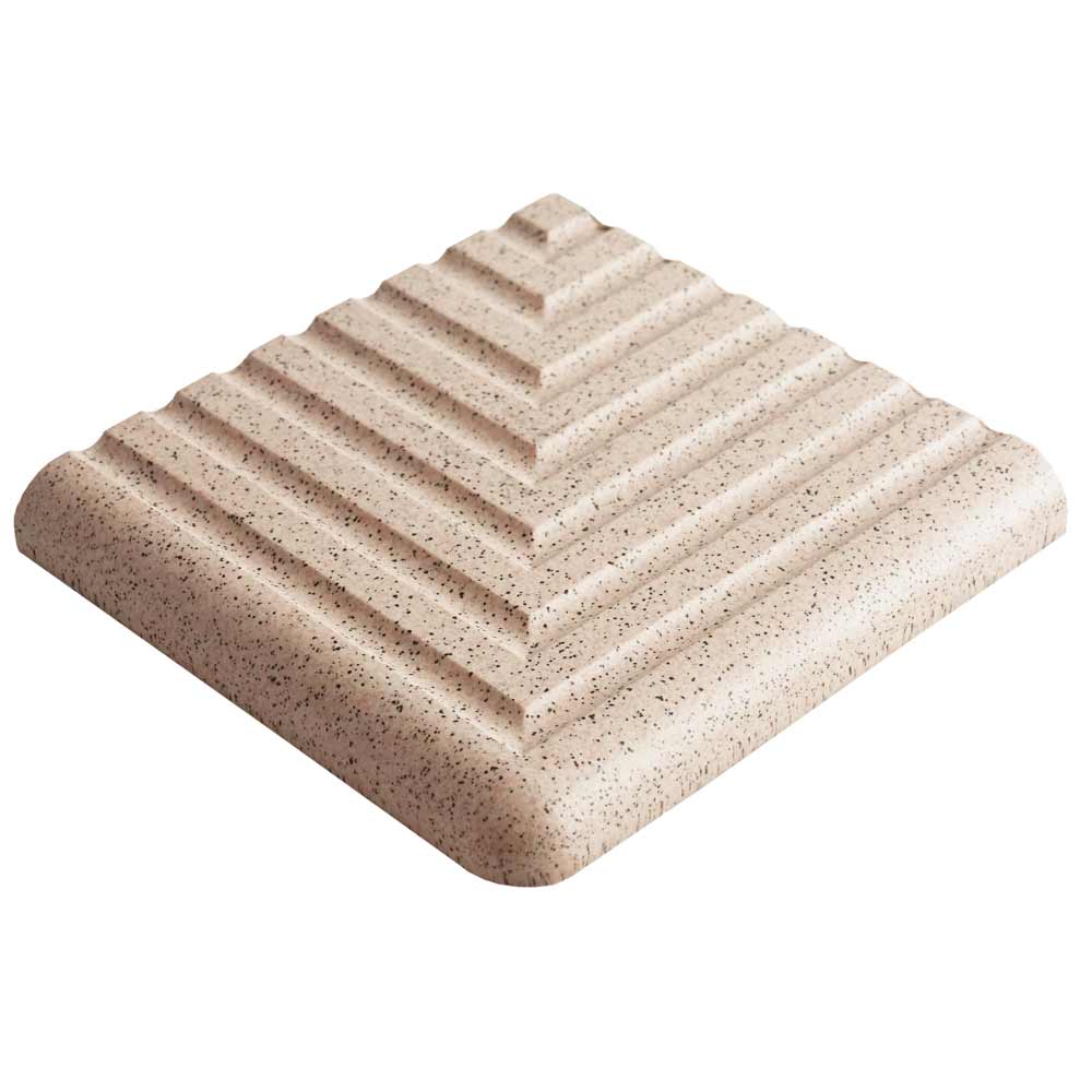 Image of Step Tread Corner Vitrified tile by Dorset Woolliscroft-Vitrified ceramic-Original Style-Tile.co.uk