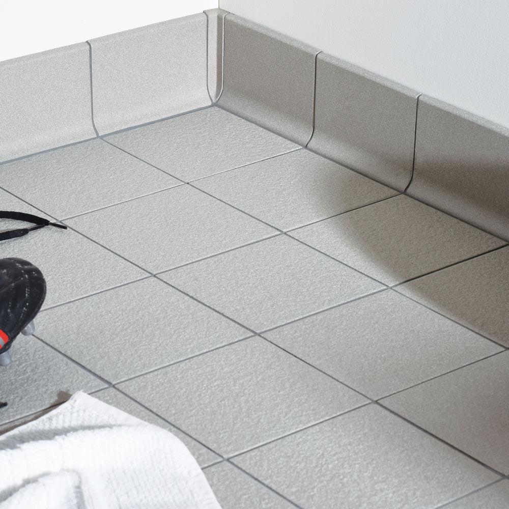 Image of Luna Steel Grey Vitrified tile 14.8x14.8cm by Dorset Woolliscroft-Vitrified ceramic-Original Style-Tile.co.uk