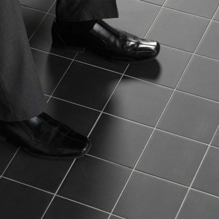 Pinhead Black Vitrified tile 14.8x14.8cm by Dorset Woolliscroft-Vitrified ceramic-Original Style-Tile.co.uk