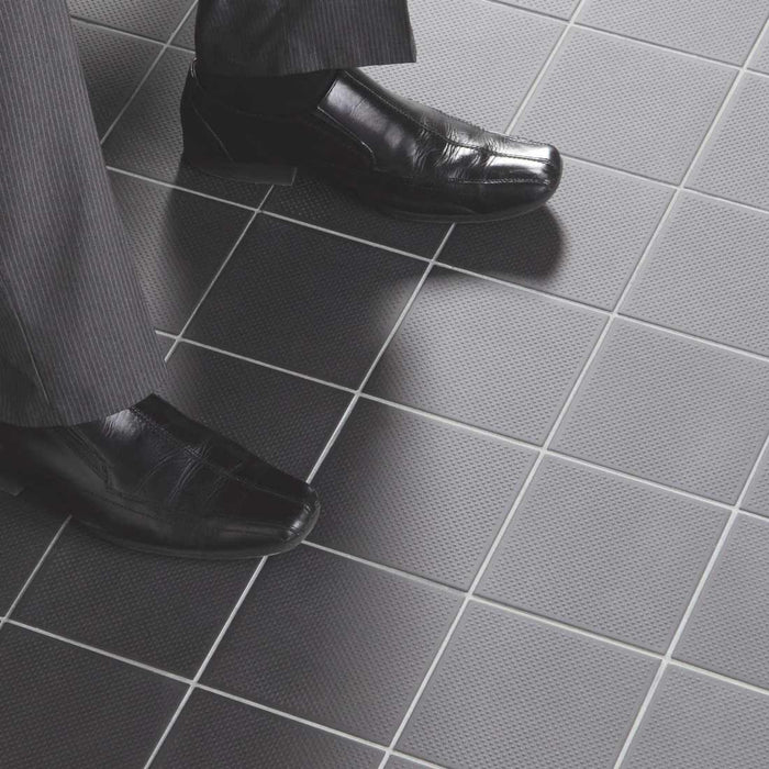 Pinhead Dark Grey Vitrified tile 14.8x14.8cm by Dorset Woolliscroft-Vitrified ceramic-Original Style-Tile.co.uk