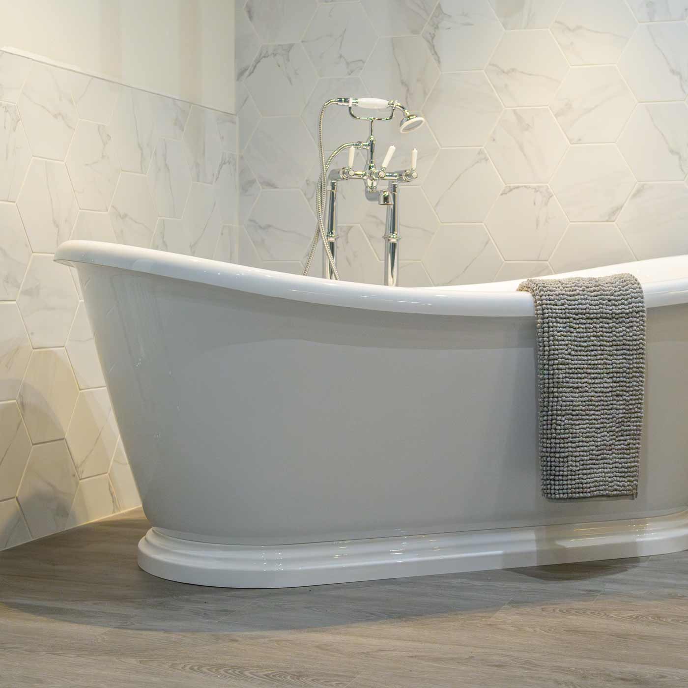 Image of Marble Hex Matt tile 22.5x25.9cm-Hexagon tile-Cerlat-Tile.co.uk
