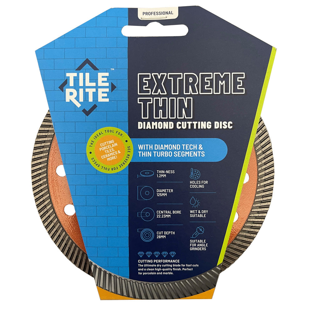 Image of 125mm EXTREME THIN TURBO BLADE-Cutting Disc-Tile Rite-Tile.co.uk