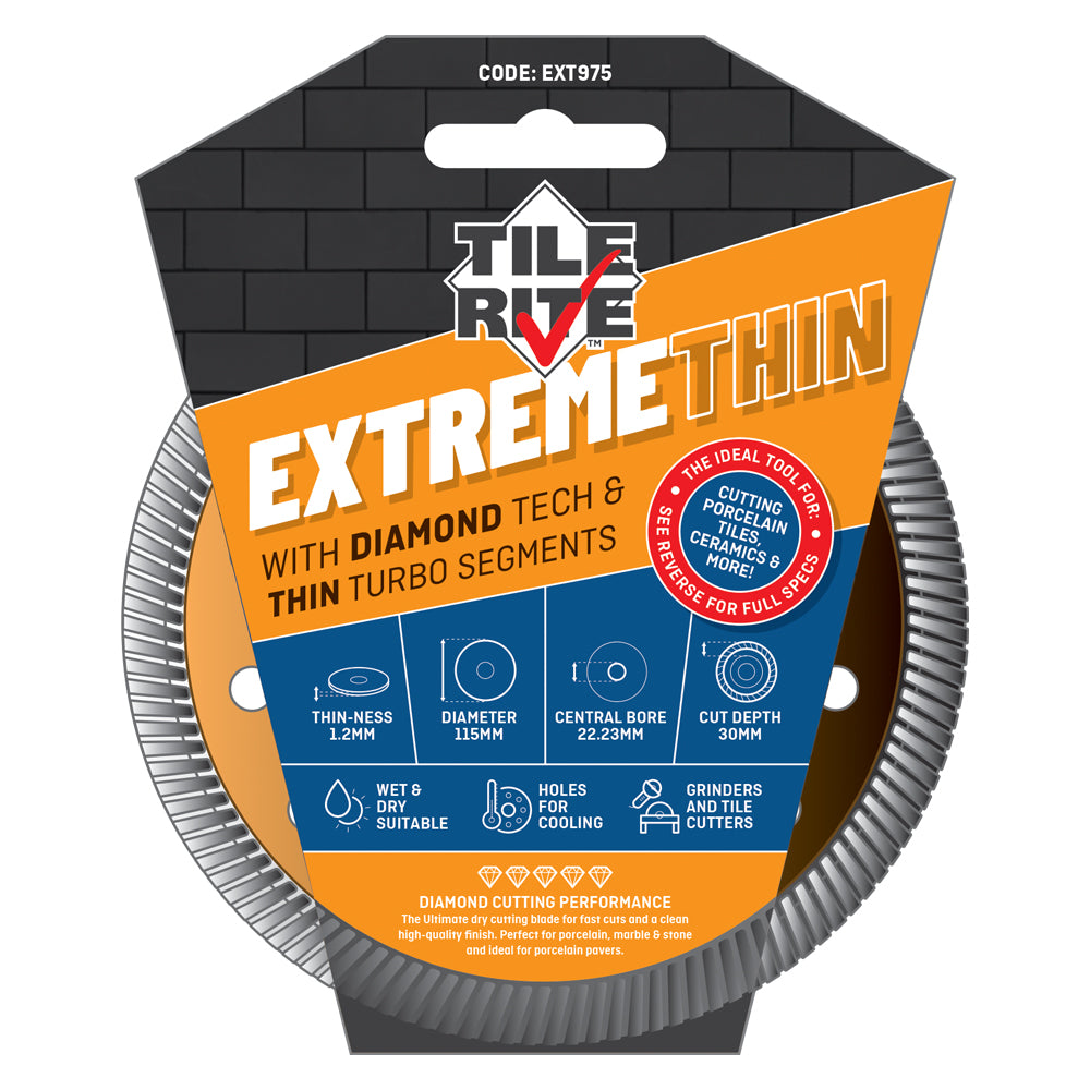 Image of 115mm EXTREME THIN TURBO BLADE-Cutting Disc-Tile Rite-Tile.co.uk