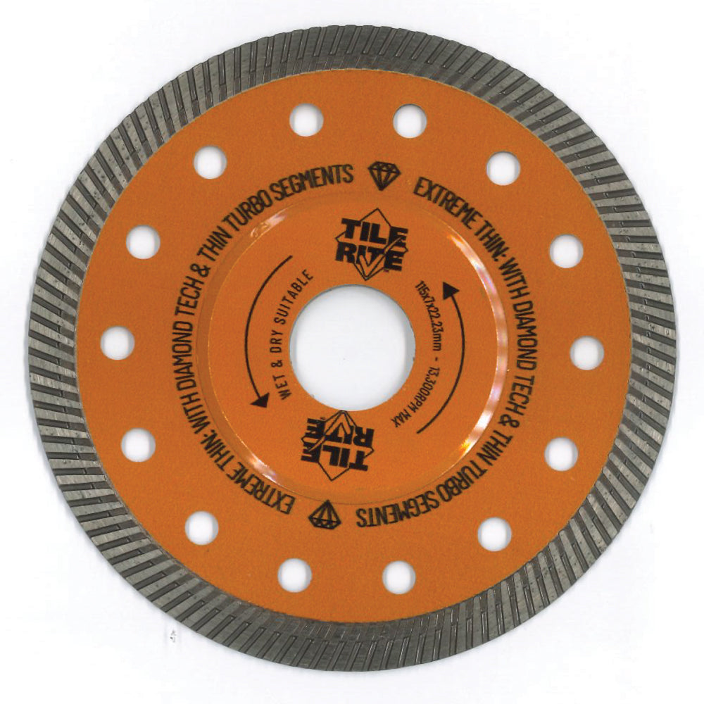 Image of 115mm EXTREME THIN TURBO BLADE-Cutting Disc-Tile Rite-Tile.co.uk
