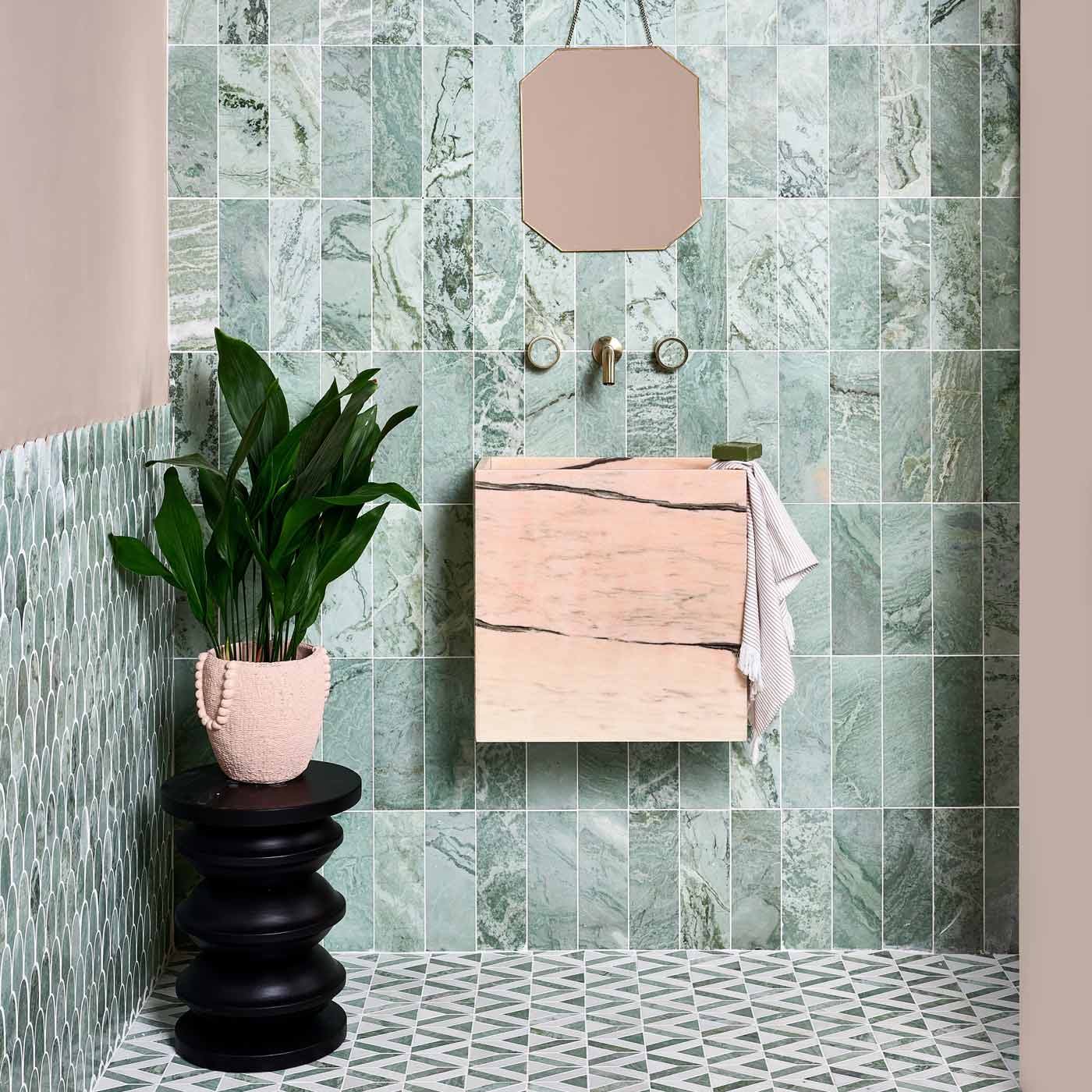 Image of East Java Hummingbird Brick Honed Marble Tile 10x30cm-Terracotta tiles-Ca Pietra-tile.co.uk