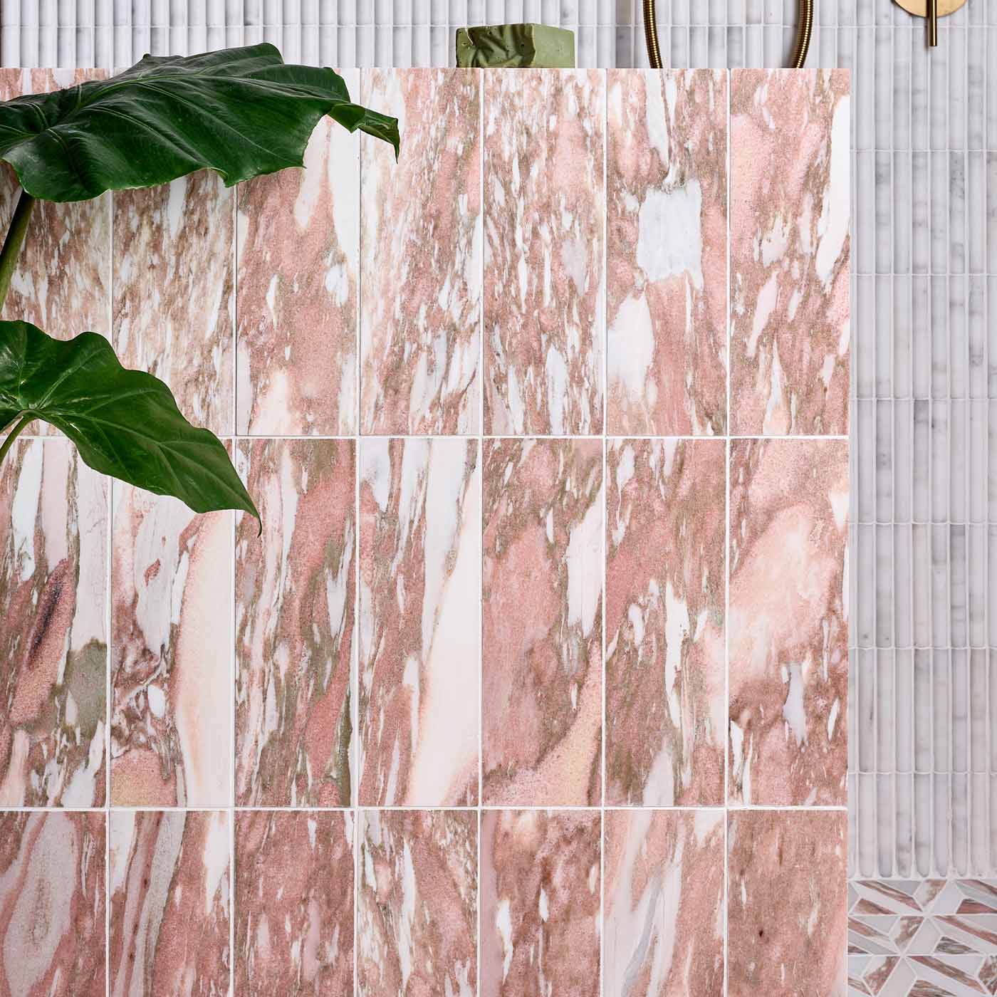 Image of East Java Flamingo Brick Honed Marble Tile 10x30cm-Terracotta tiles-Ca Pietra-tile.co.uk