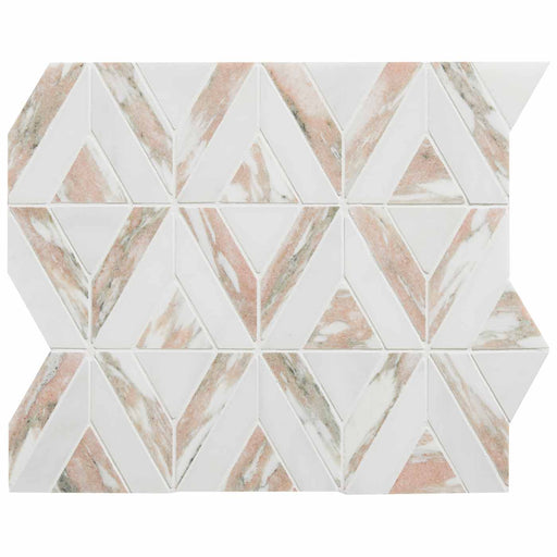 Sample Swatch East Java Flamingo Temple Marble Mosaic - Delivered separately by Ca'Pietra-sample-sample-tile.co.uk