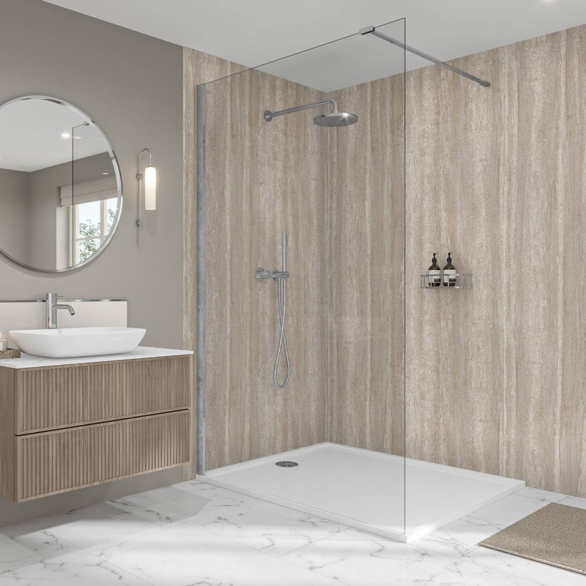Image of Alpenina Marble Elite Wall Panel-Wall panel-Wetwall-Tile.co.uk