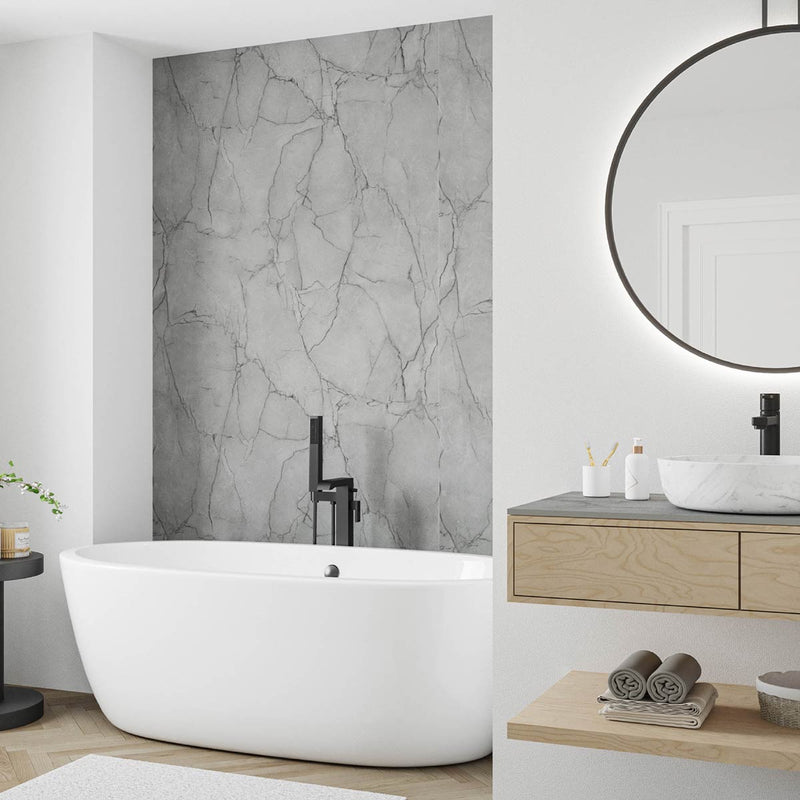 Image of Marmo Grigio Elite Wall Panel-Wall panel-Wetwall-Tile.co.uk