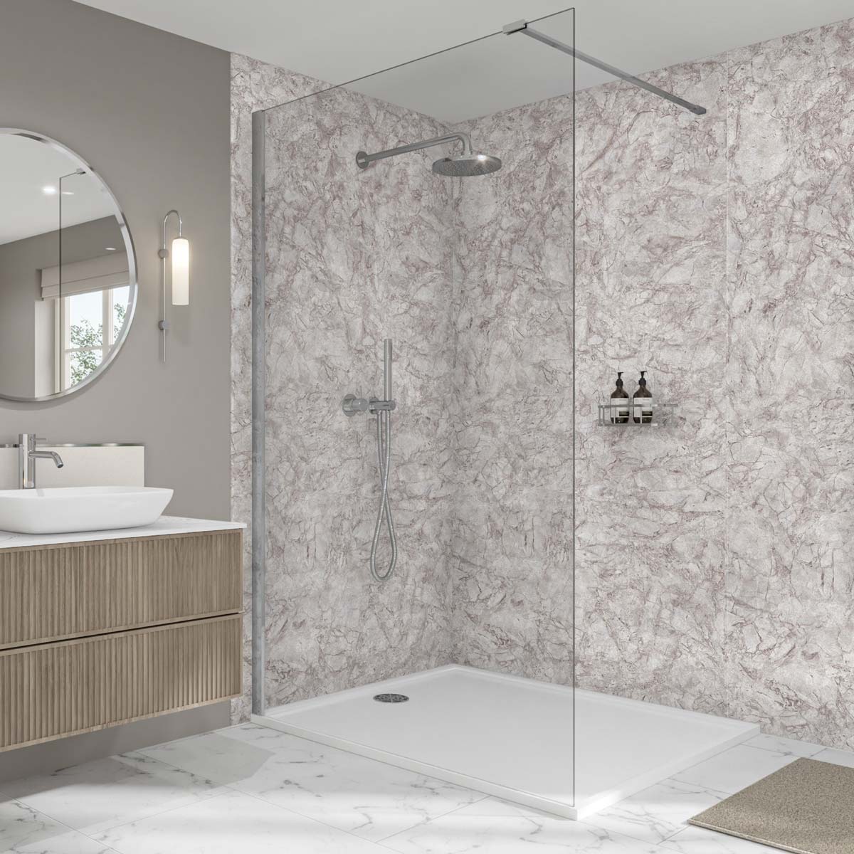 Image of Natural Pietra Elite Wall Panel-Wall panel-Wetwall-Tile.co.uk
