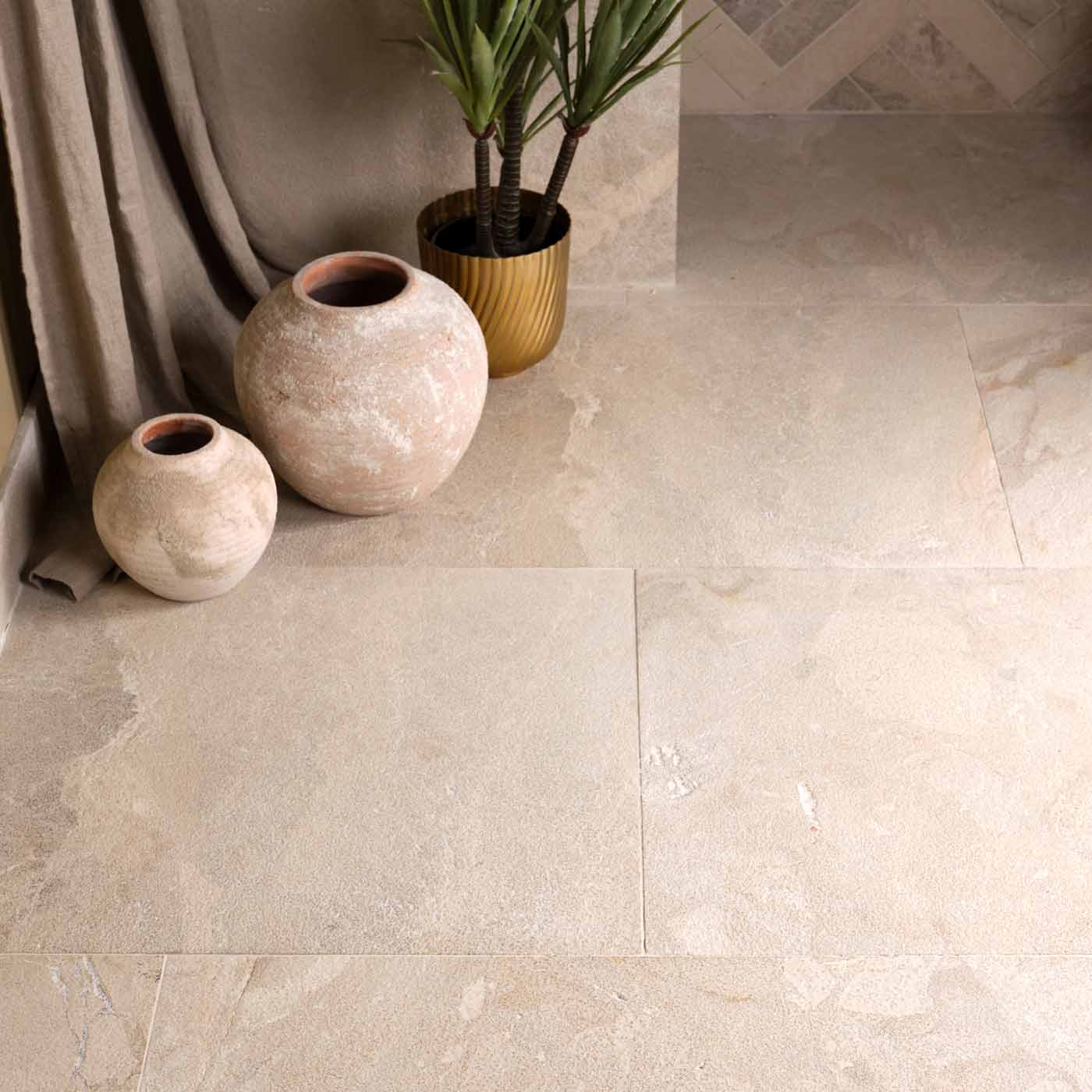 Image of Enki Limestone Velvet Natural Stone Tile 61x91.5cm-Limestone tiles-Ca Pietra-tile.co.uk