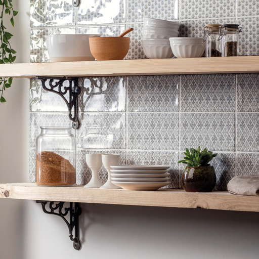 Fabrique Coraline Dove Grey Brick wall tile 10x20cm-Ceramic wall tile-Original Style-Tile.co.uk