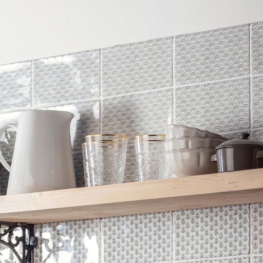 Fabrique Rosaline Dove Grey Brick wall tile 10x20cm-Ceramic wall tile-Original Style-Tile.co.uk