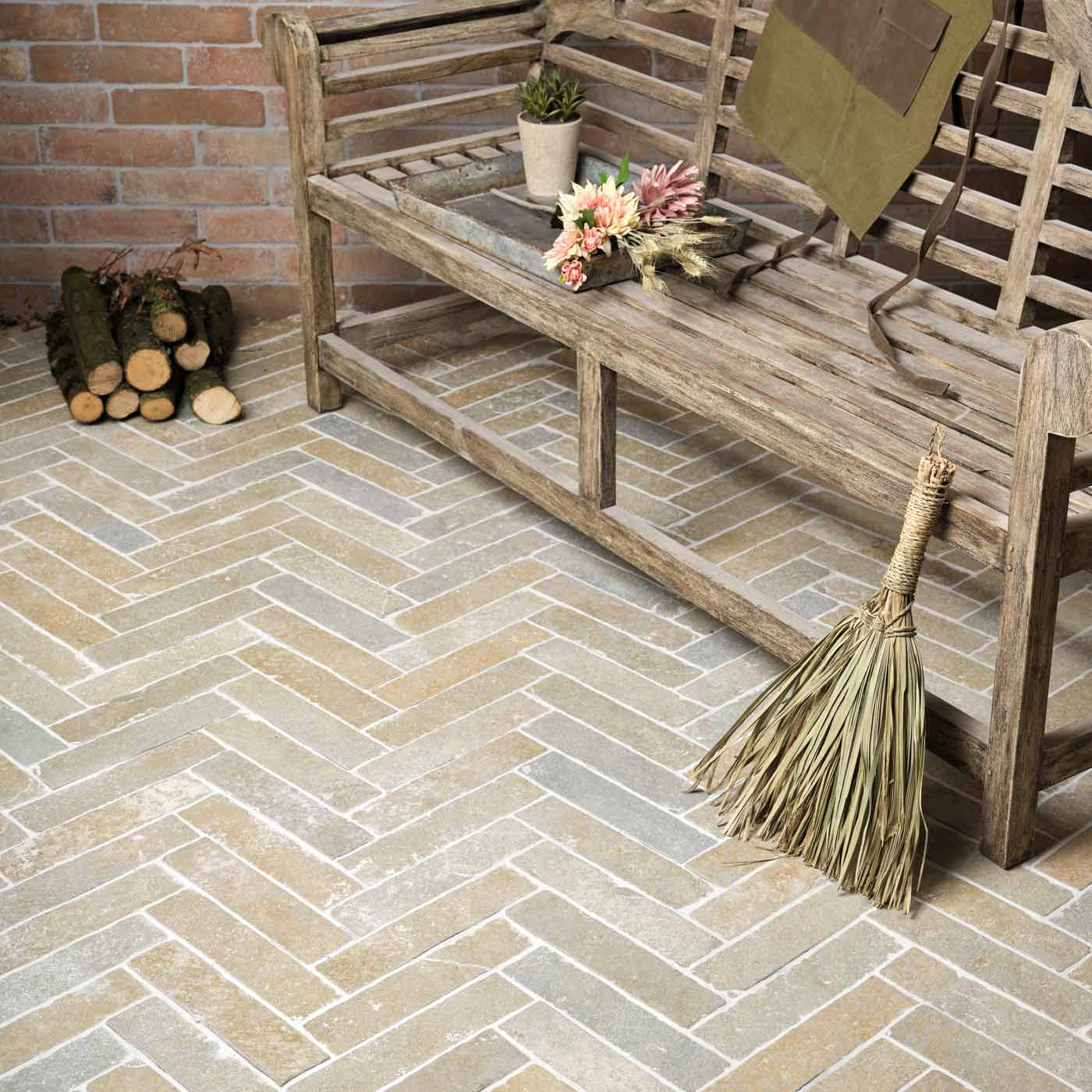 Image of Farley Parquet Limestone Seasoned Natural Stone Tile 7x30cm-Limestone tiles-Ca Pietra-tile.co.uk