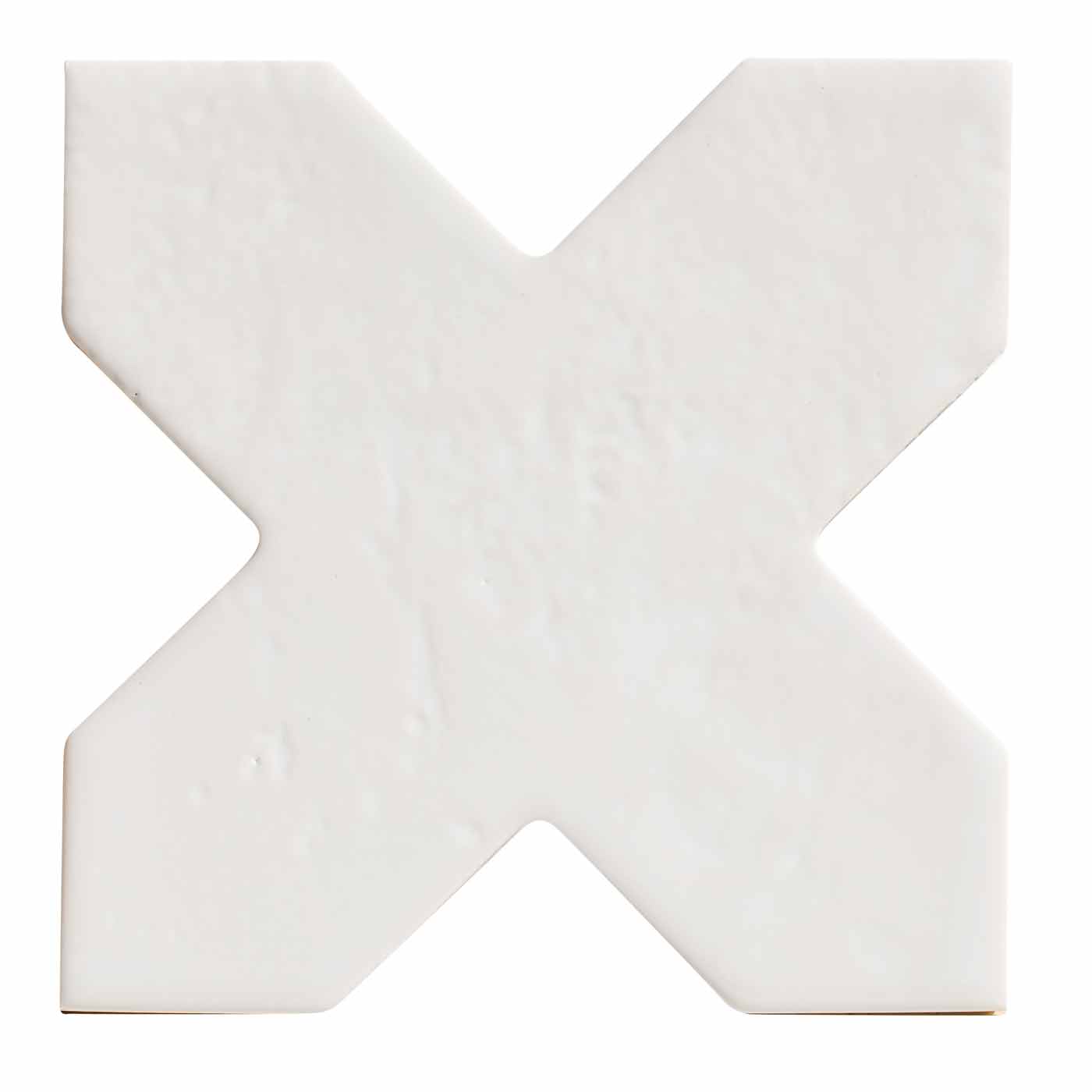 Image of Paid Sample - Fez White Cross FULL tile - Delivered separately by Ca Pietra-sample-sample-tile.co.uk