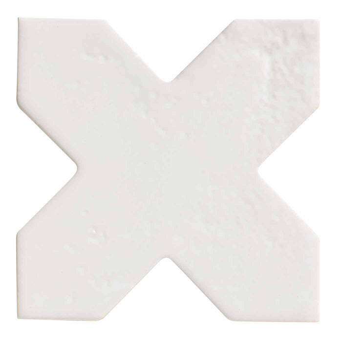 Sample Swatch Fez White Cross Tile - Delivered separately by Ca Pietra-sample-sample-tile.co.uk