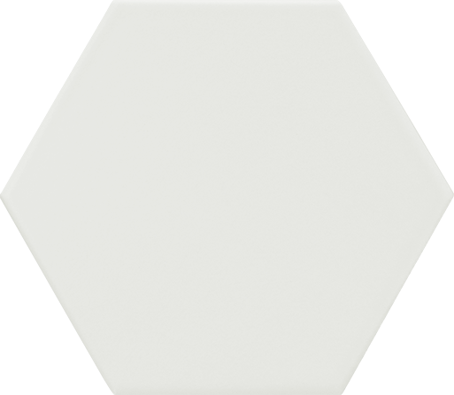 Image of Spring White Hex Porcelain tile 15x17cm-Hexagon tile-Estudio Ceramico-tile.co.uk