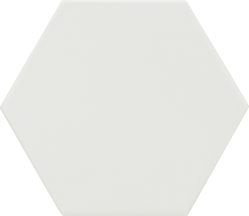 Spring White Hex Porcelain tile 15x17cm-Hexagon tile-Estudio Ceramico-tile.co.uk