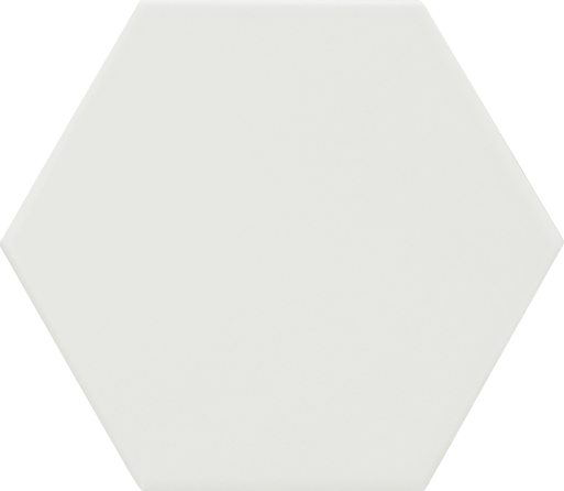 Spring White Hex Porcelain tile 15x17cm-Hexagon tile-Estudio Ceramico-tile.co.uk