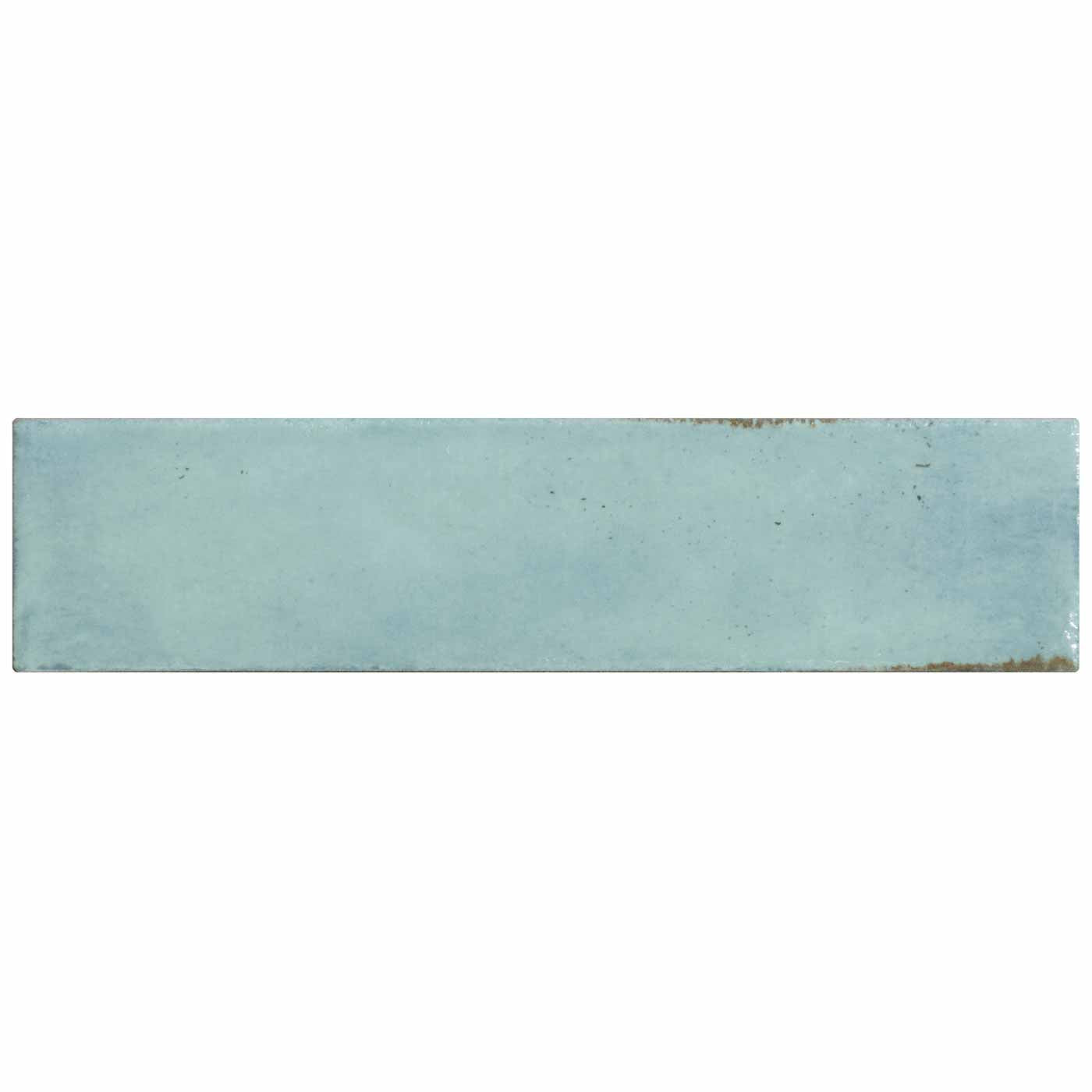 Image of Paid Sample - Foundry Aquamarine tile 6x24.5cm - Delivered separately by Ca Pietra-sample-sample-tile.co.uk