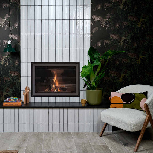 Foundry Bianco tile 6x24.5cm-Ceramic wall tile-Ca Pietra-tile.co.uk