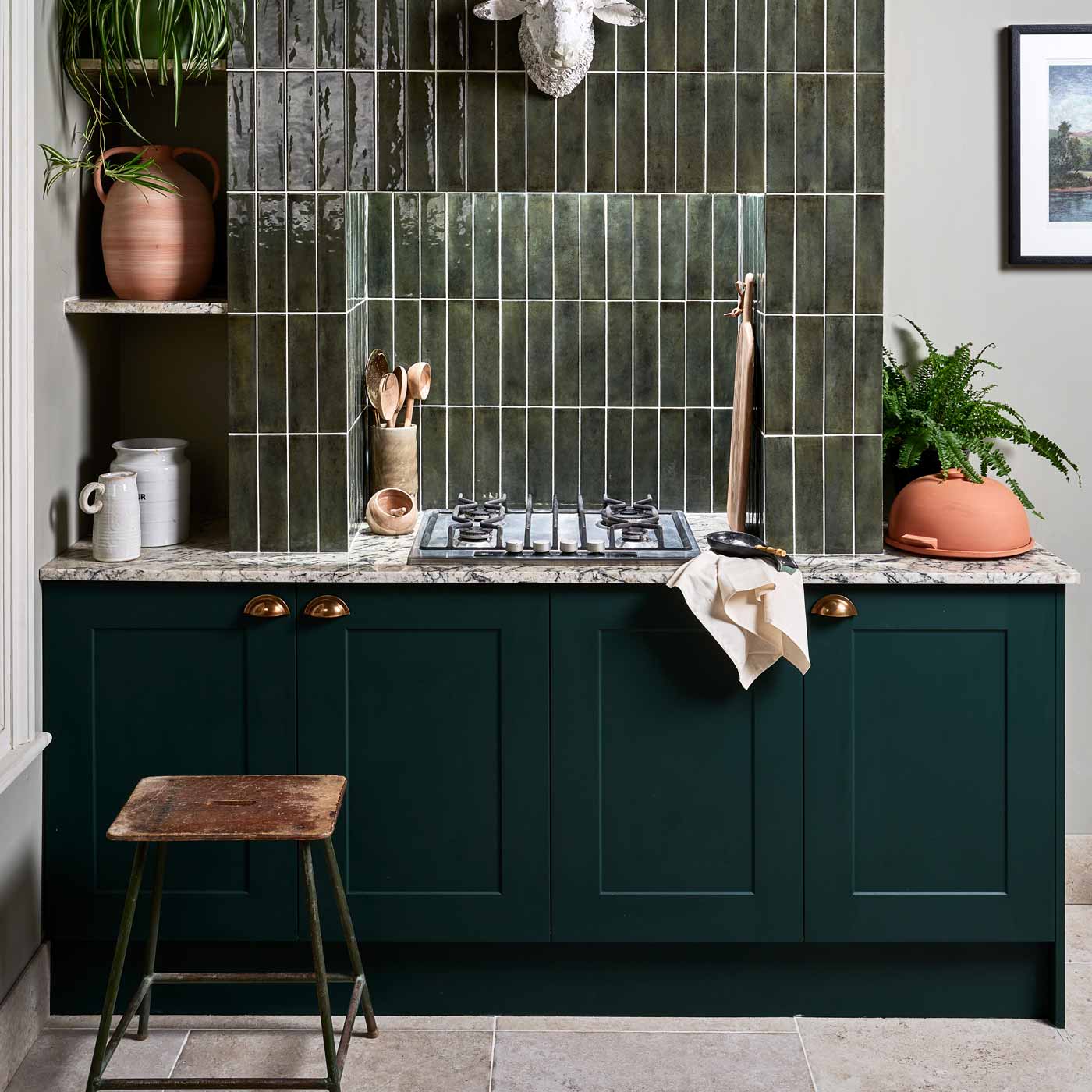 Image of Foundry Smeraldo tile 6x24.5cm-Ceramic wall tile-Ca Pietra-tile.co.uk