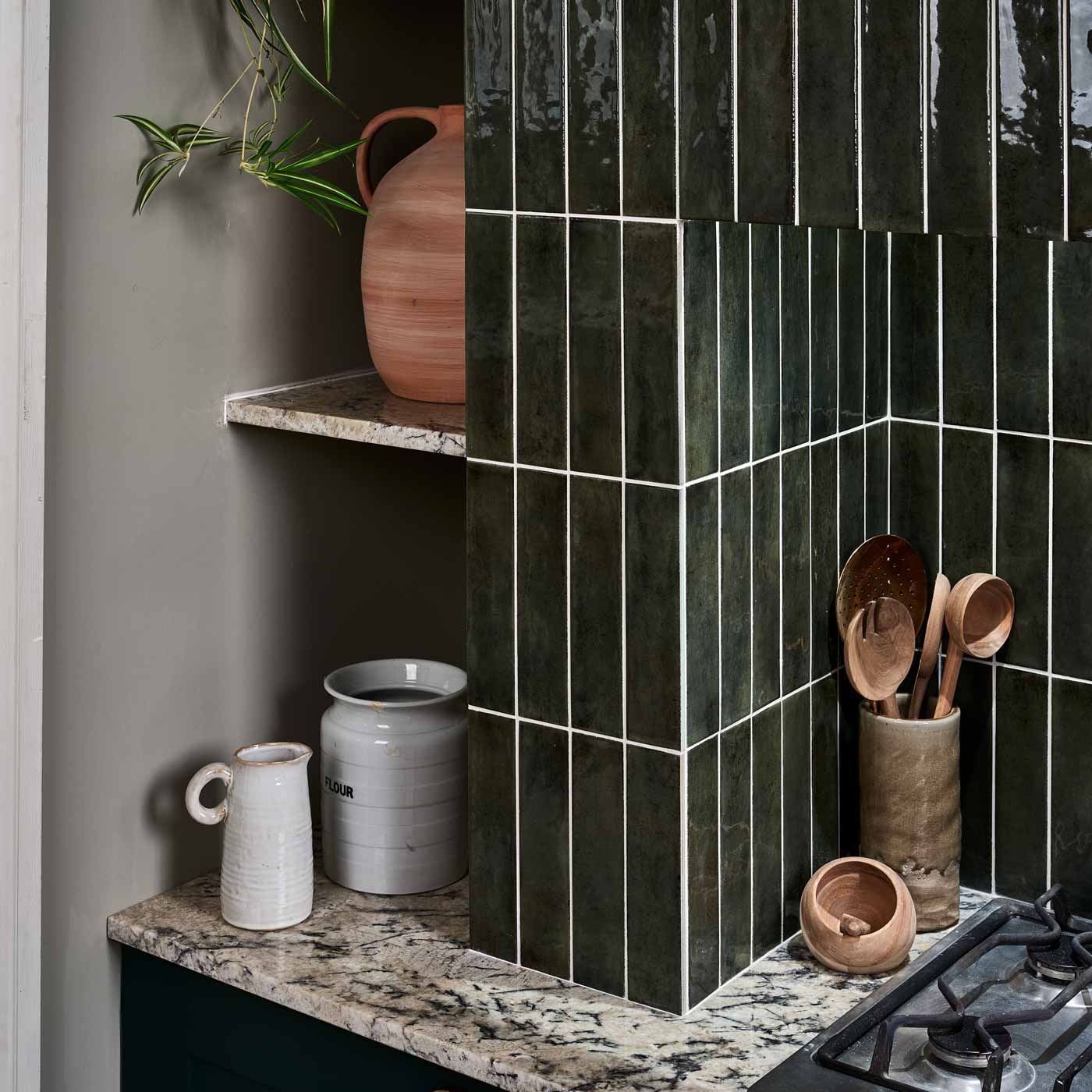 Image of Foundry Smeraldo tile 6x24.5cm-Ceramic wall tile-Ca Pietra-tile.co.uk