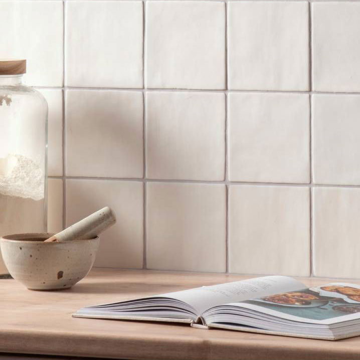 Image of Frost White Field Wall Tile 13x13cm-Ceramic wall tile-Original Style-Tile.co.uk