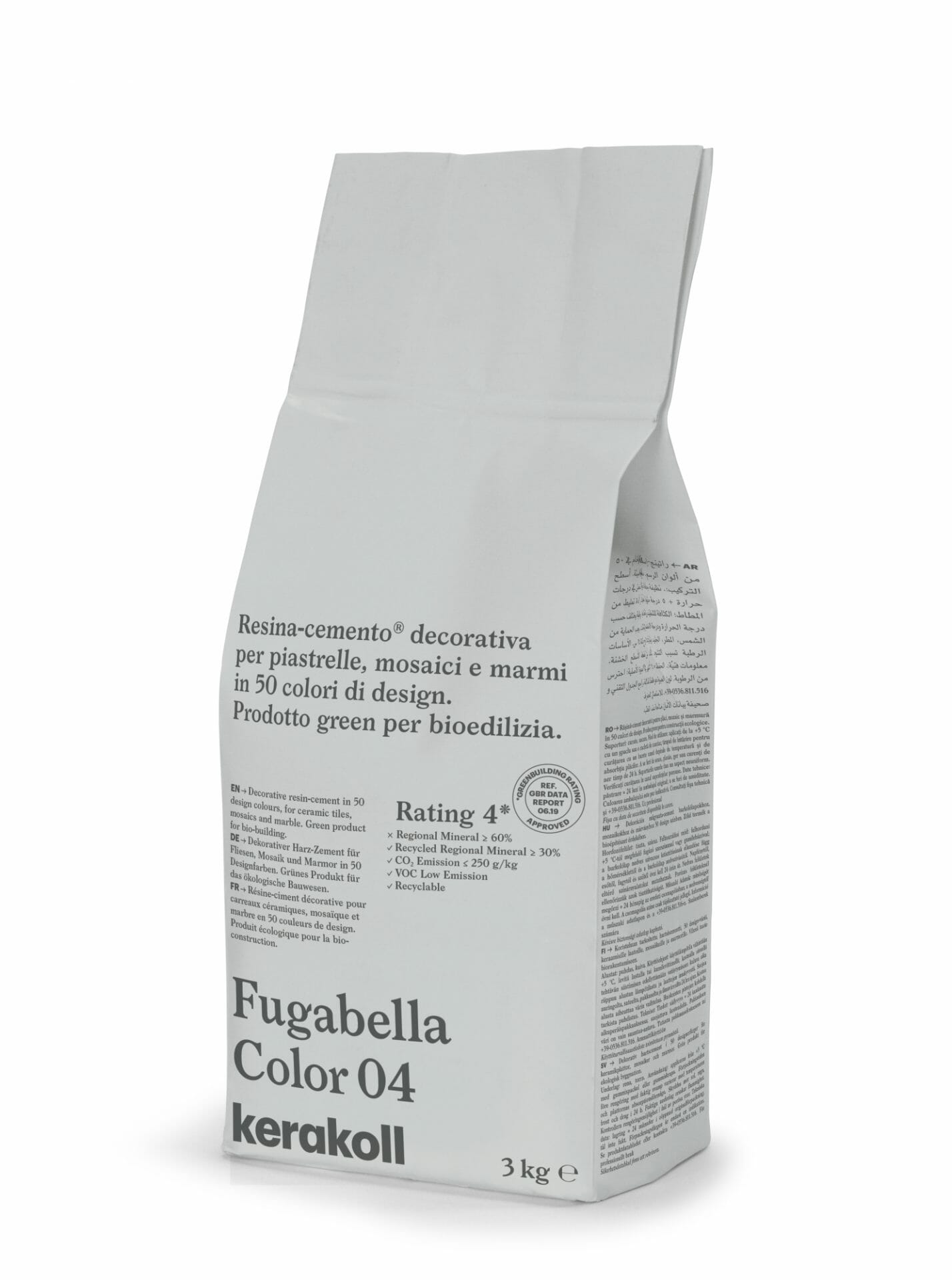 Image of Kerakoll Fugabella 3kg Color Resin-Cement High Flexibility Rapid Wall & Floor tile Grout-Grout-Kerakoll-tile.co.uk