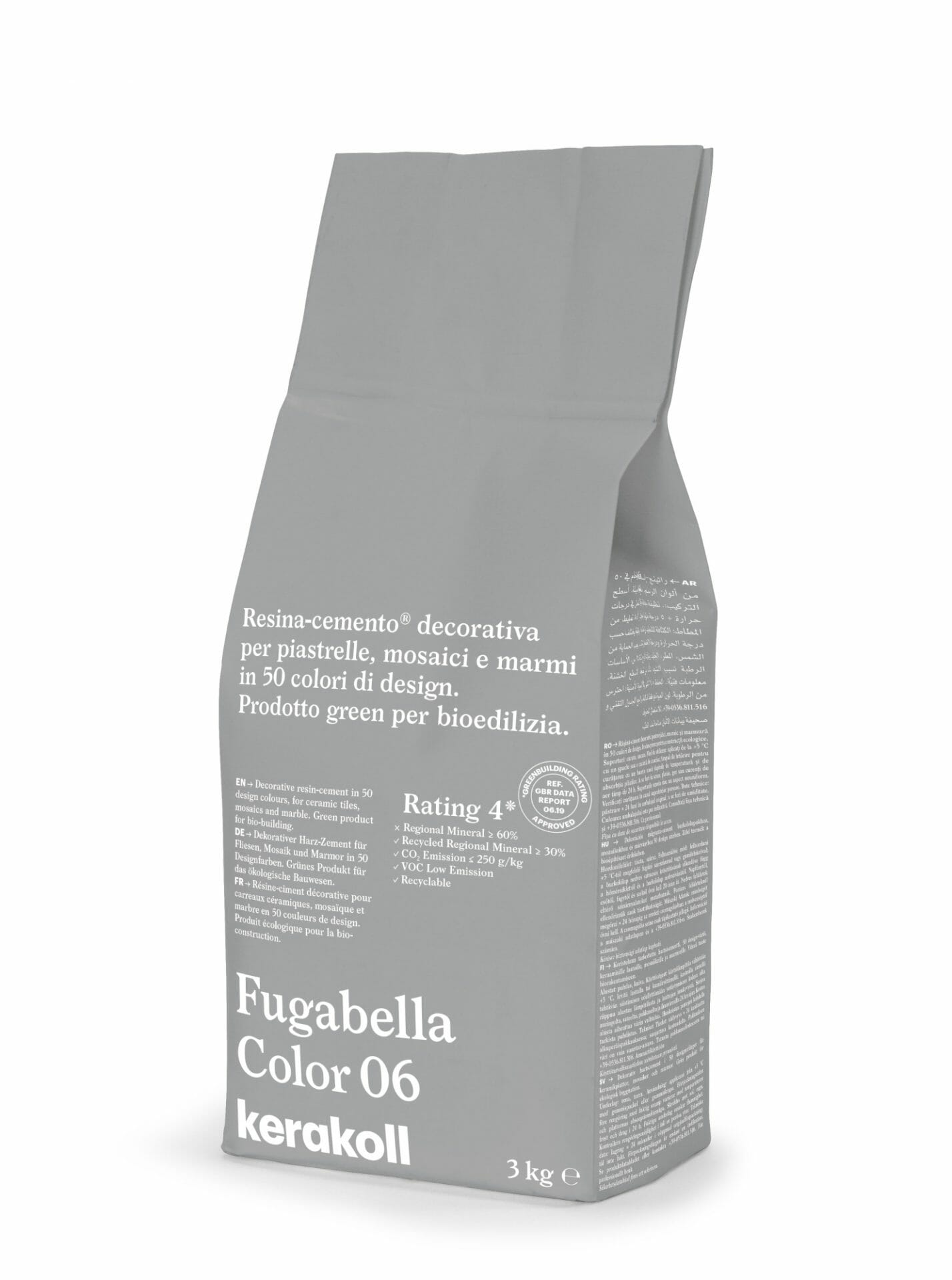 Image of Kerakoll Fugabella 3kg Color Resin-Cement High Flexibility Rapid Wall & Floor tile Grout-Grout-Kerakoll-tile.co.uk