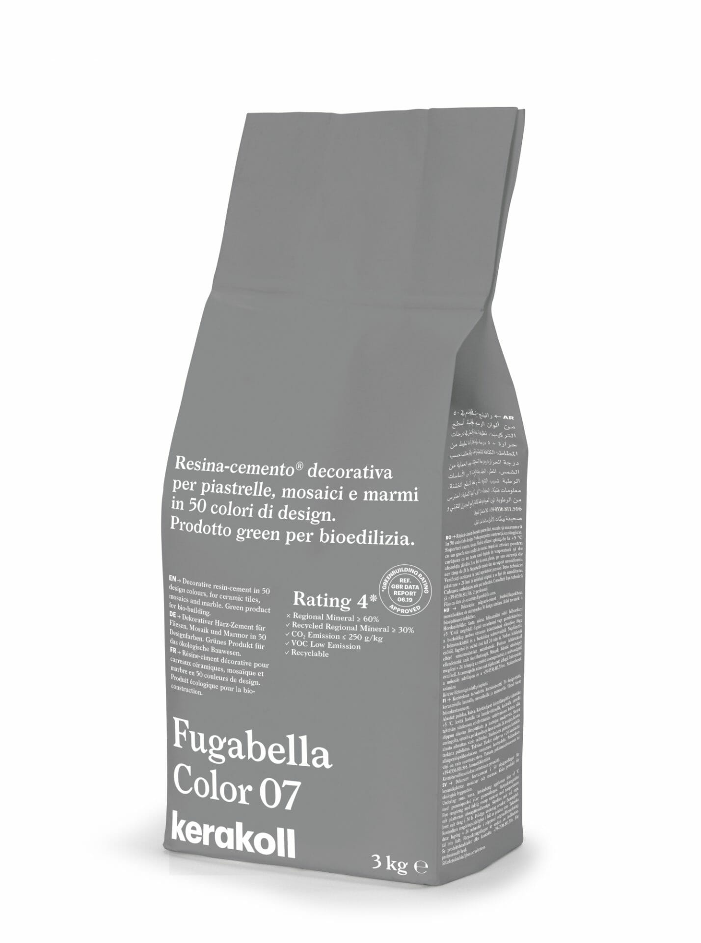 Image of Kerakoll Fugabella 3kg Color Resin-Cement High Flexibility Rapid Wall & Floor tile Grout-Grout-Kerakoll-tile.co.uk