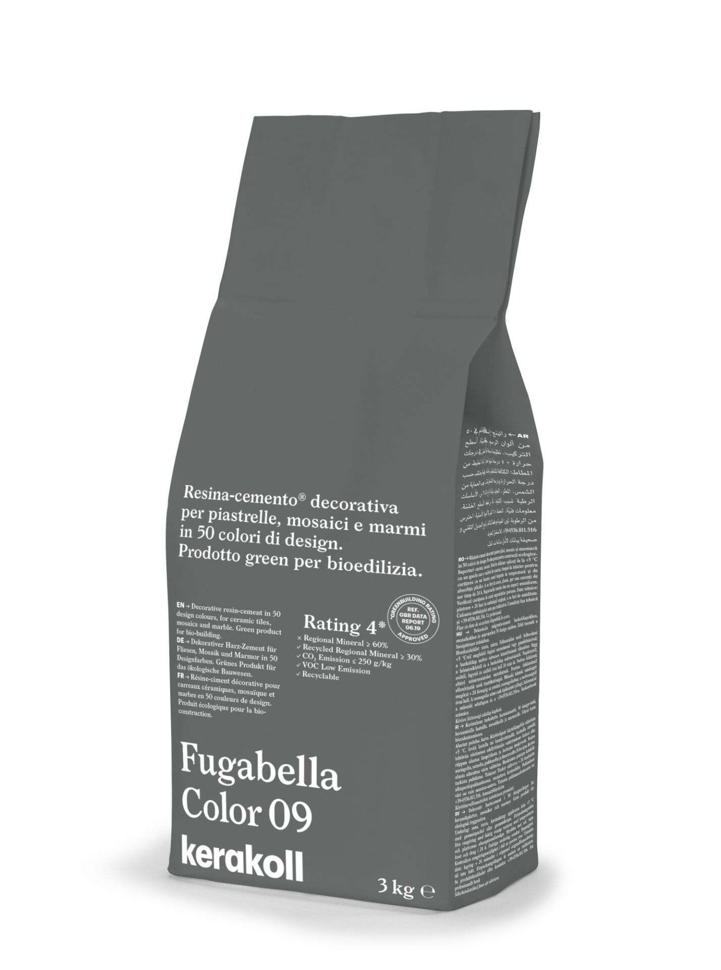 Image of Kerakoll Fugabella 3kg Color Resin-Cement High Flexibility Rapid Wall & Floor tile Grout-Grout-Kerakoll-tile.co.uk