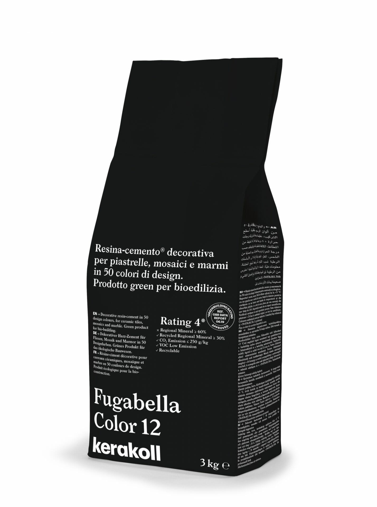 Image of Kerakoll Fugabella 3kg Color Resin-Cement High Flexibility Rapid Wall & Floor tile Grout-Grout-Kerakoll-tile.co.uk
