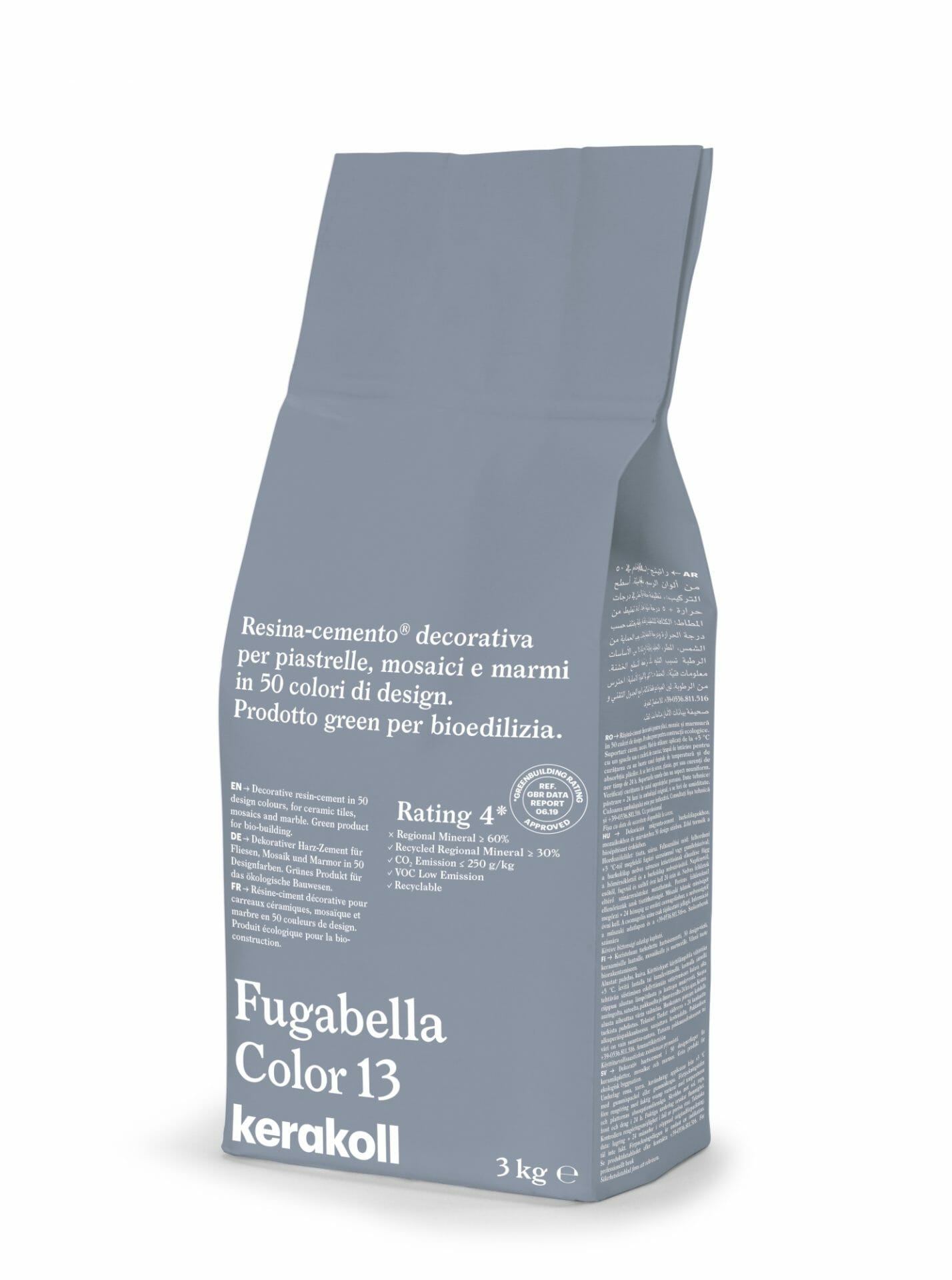 Image of Kerakoll Fugabella 3kg Color Resin-Cement High Flexibility Rapid Wall & Floor tile Grout-Grout-Kerakoll-tile.co.uk