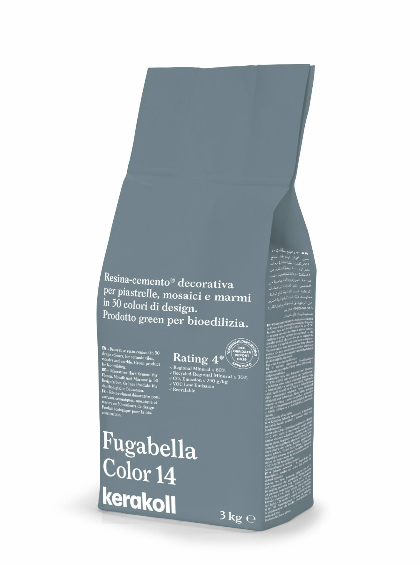 Image of Kerakoll Fugabella 3kg Color Resin-Cement High Flexibility Rapid Wall & Floor tile Grout-Grout-Kerakoll-tile.co.uk