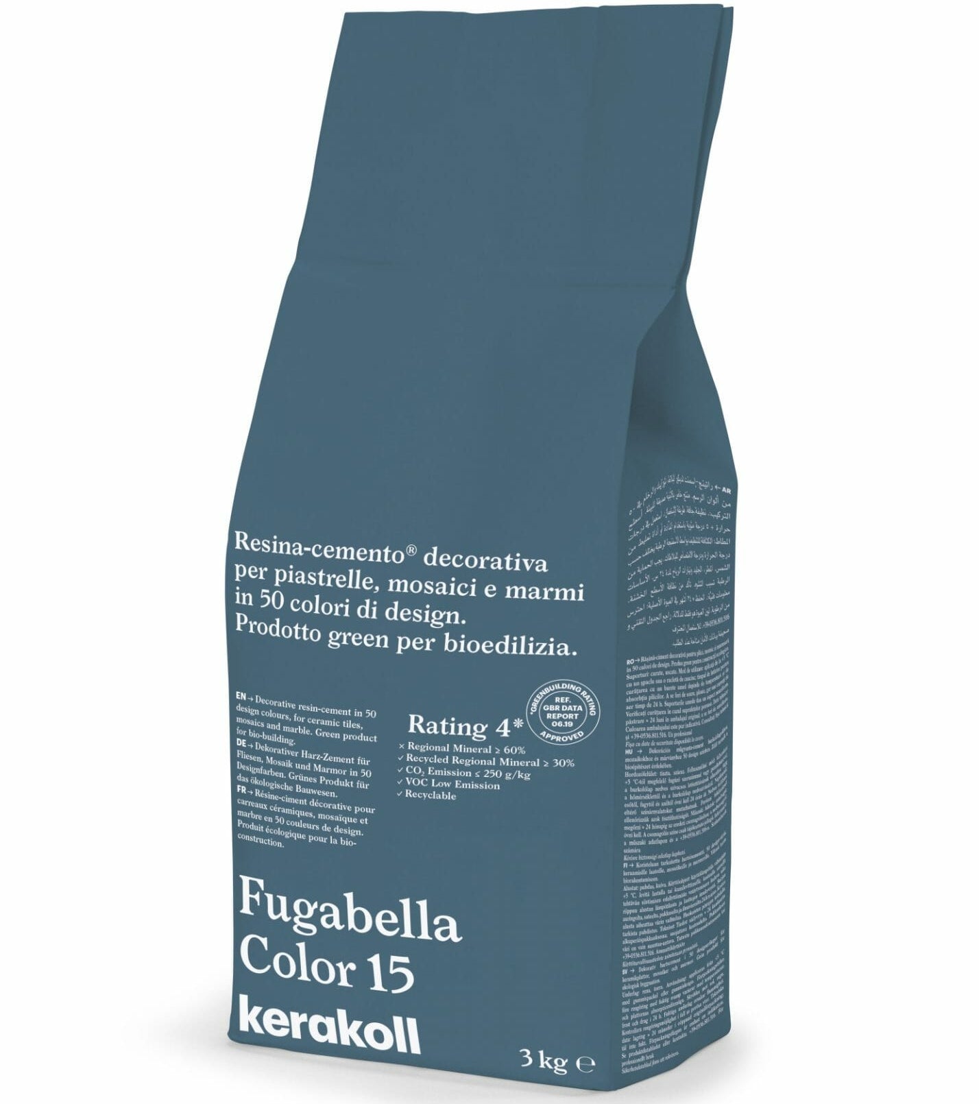 Image of Kerakoll Fugabella 3kg Color Resin-Cement High Flexibility Rapid Wall & Floor tile Grout-Grout-Kerakoll-tile.co.uk