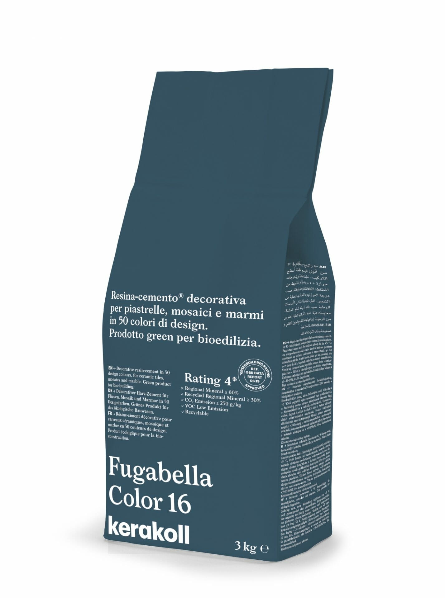 Image of Kerakoll Fugabella 3kg Color Resin-Cement High Flexibility Rapid Wall & Floor tile Grout-Grout-Kerakoll-tile.co.uk