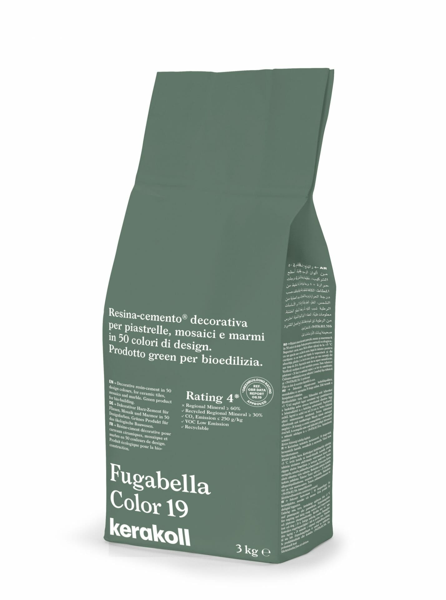 Image of Kerakoll Fugabella 3kg Color Resin-Cement High Flexibility Rapid Wall & Floor tile Grout-Grout-Kerakoll-tile.co.uk