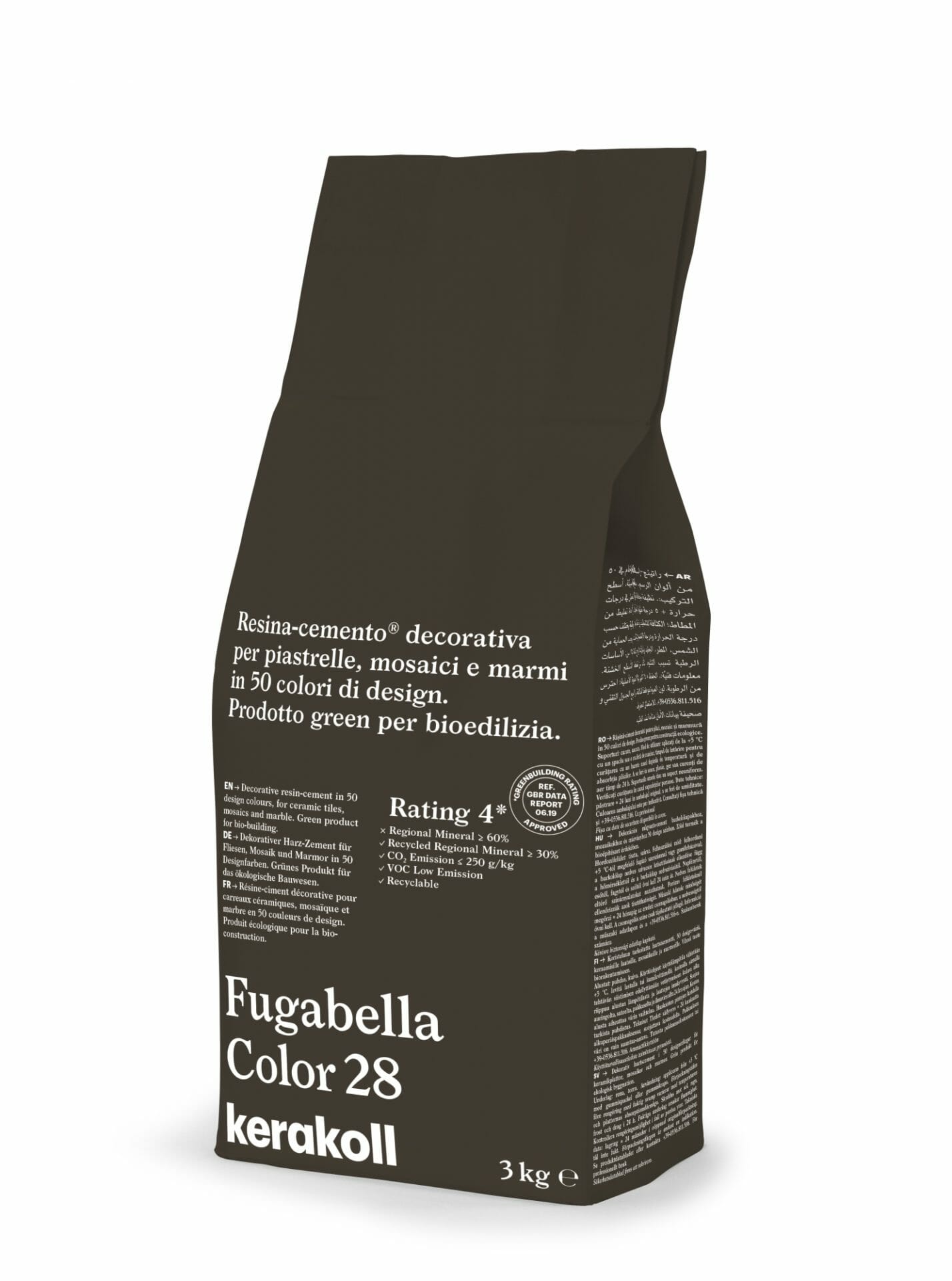 Image of Kerakoll Fugabella 3kg Color Resin-Cement High Flexibility Rapid Wall & Floor tile Grout-Grout-Kerakoll-tile.co.uk