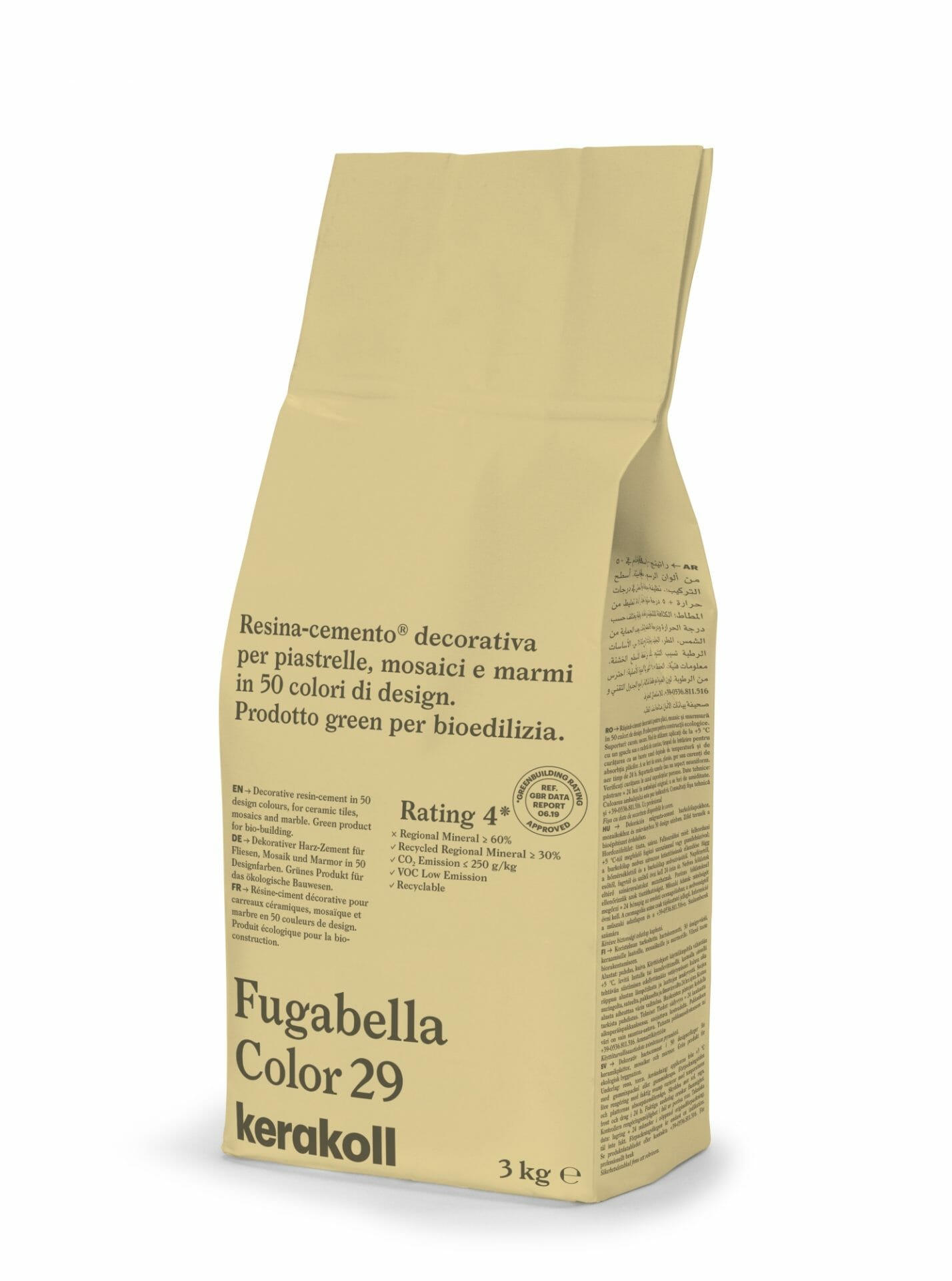 Image of Kerakoll Fugabella 3kg Color Resin-Cement High Flexibility Rapid Wall & Floor tile Grout-Grout-Kerakoll-tile.co.uk