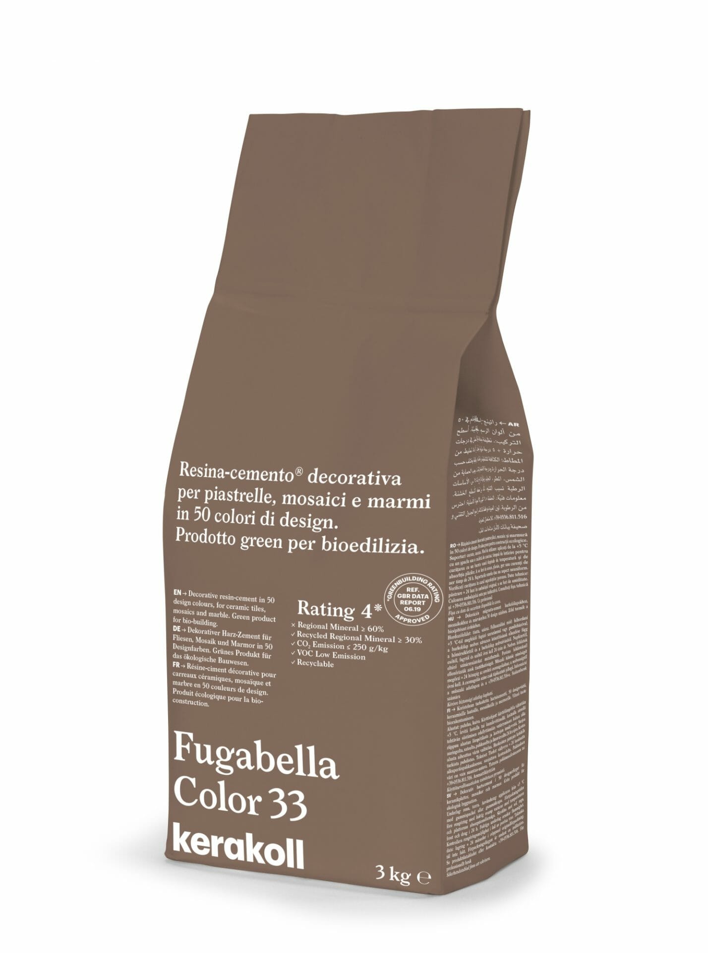 Image of Kerakoll Fugabella 3kg Color Resin-Cement High Flexibility Rapid Wall & Floor tile Grout-Grout-Kerakoll-tile.co.uk