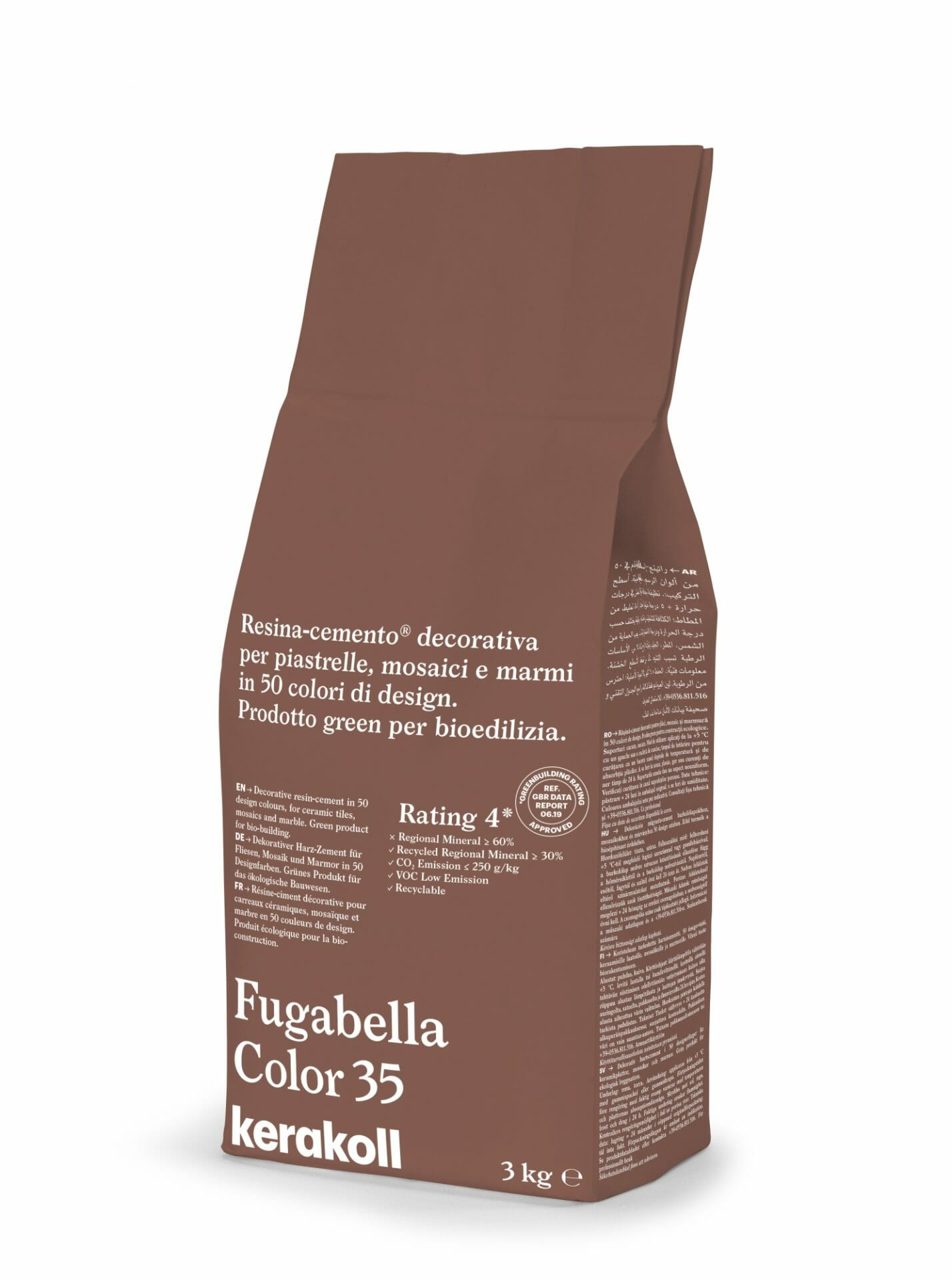 Image of Kerakoll Fugabella 3kg Color Resin-Cement High Flexibility Rapid Wall & Floor tile Grout-Grout-Kerakoll-tile.co.uk