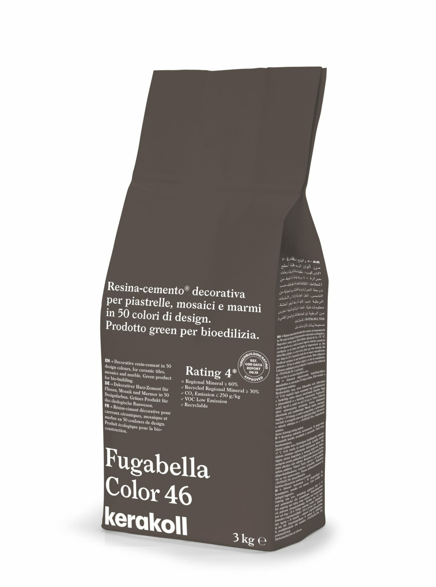 Image of Kerakoll Fugabella 3kg Color Resin-Cement High Flexibility Rapid Wall & Floor tile Grout-Grout-Kerakoll-tile.co.uk