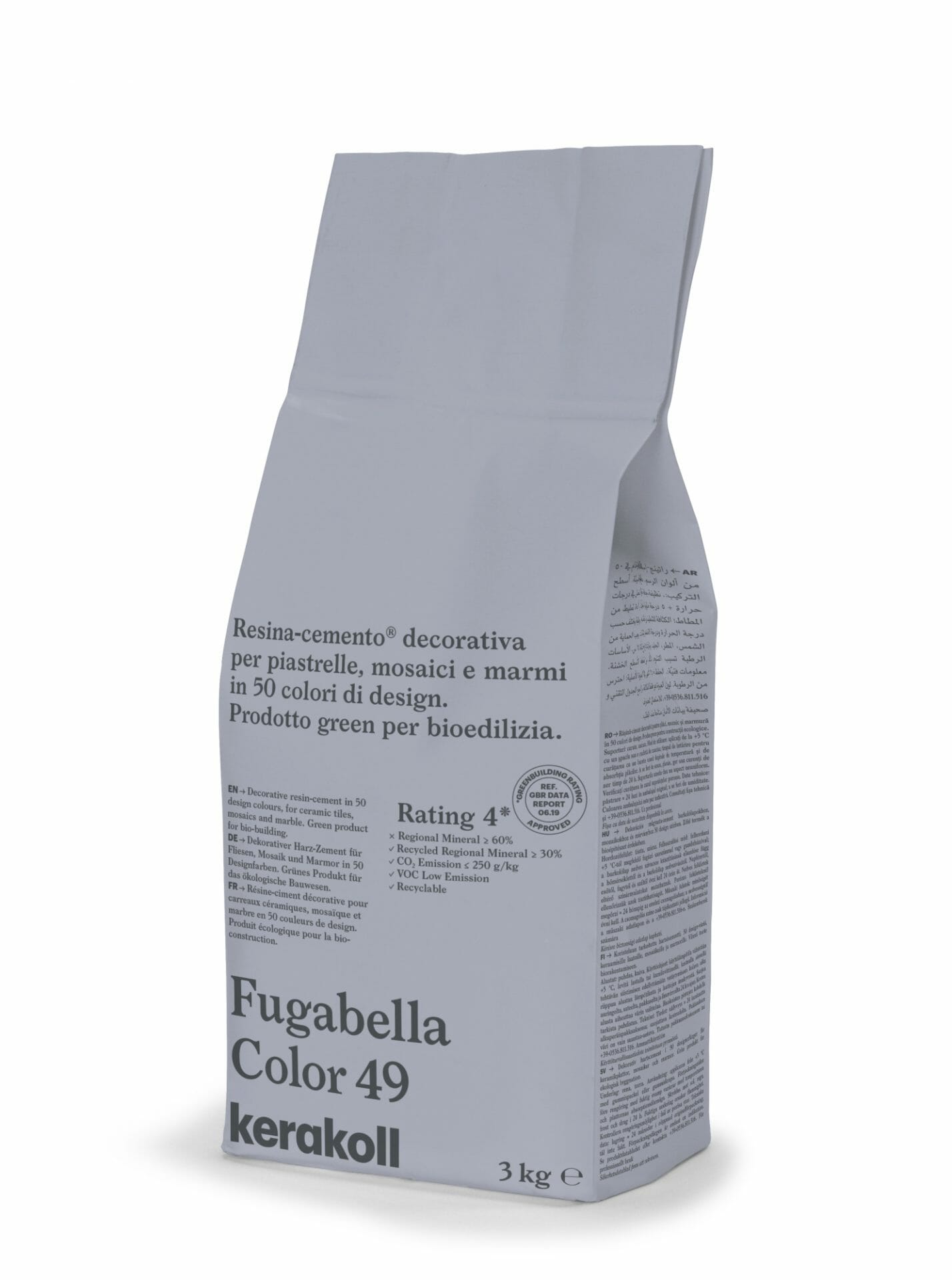 Image of Kerakoll Fugabella 3kg Color Resin-Cement High Flexibility Rapid Wall & Floor tile Grout-Grout-Kerakoll-tile.co.uk