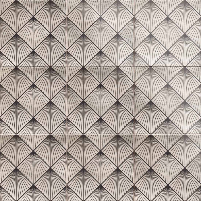Sample 20x20cm Art Deco White tile set-sample-sample-tile.co.uk