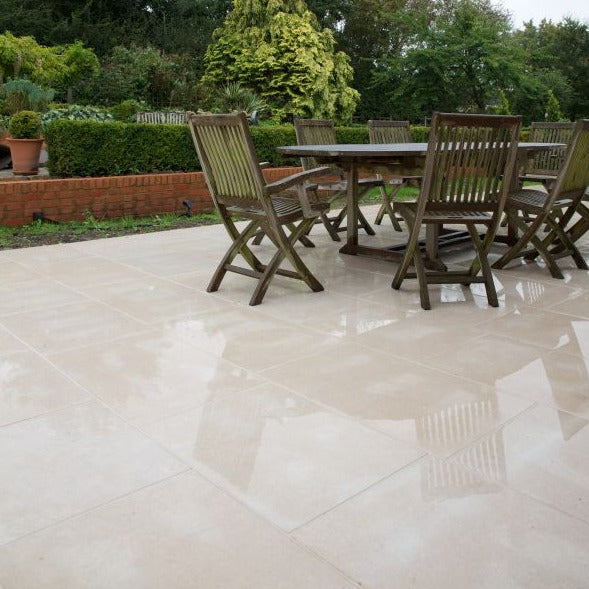 Hamlet Limestone Etched Outdoor Tile 60cm x random-Outdoor Limestone Floor Tiles-Ca Pietra-tile.co.uk