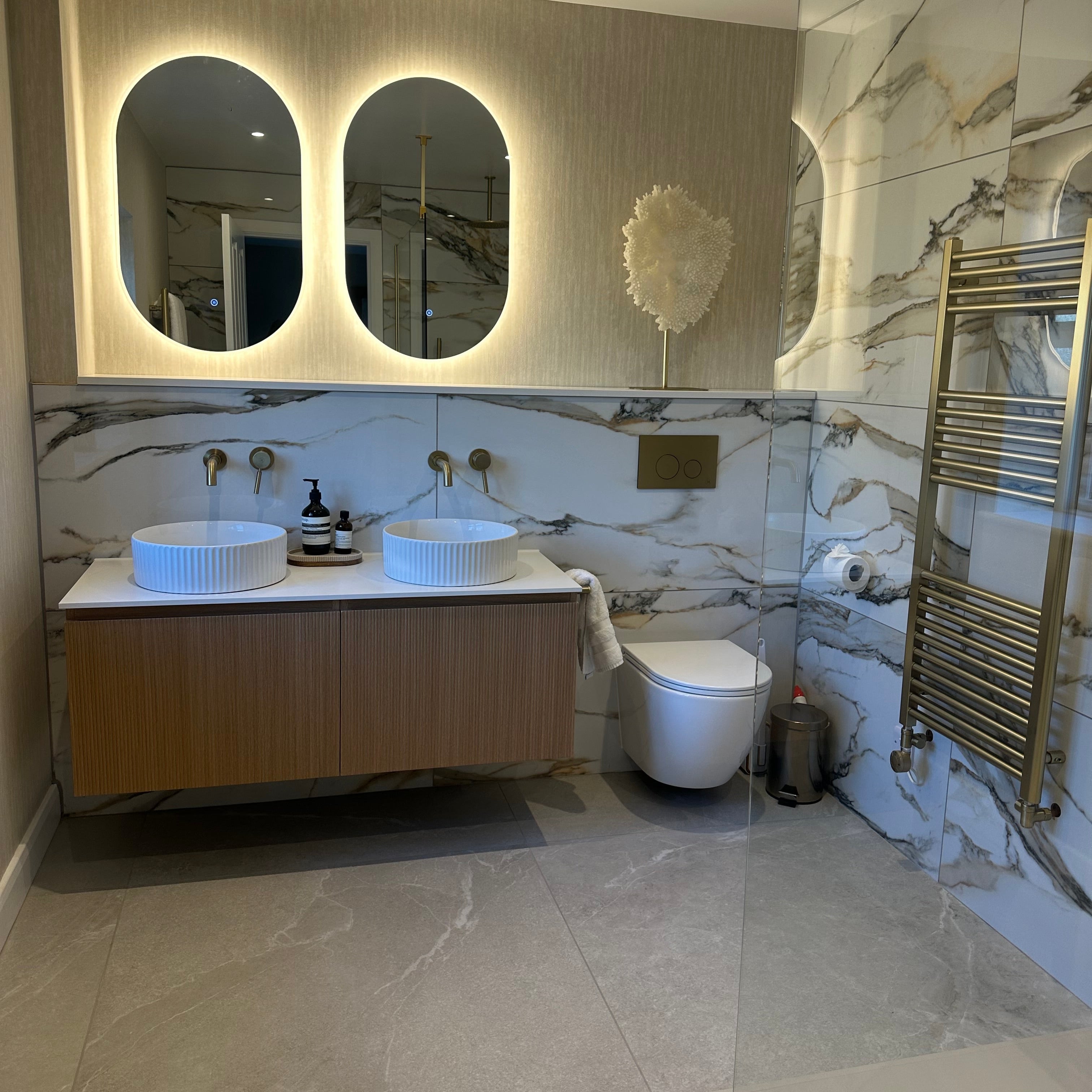 Image of Calacatta Gold Polished XL tile 60x120cm-Large format-Cerrad-Tile.co.uk